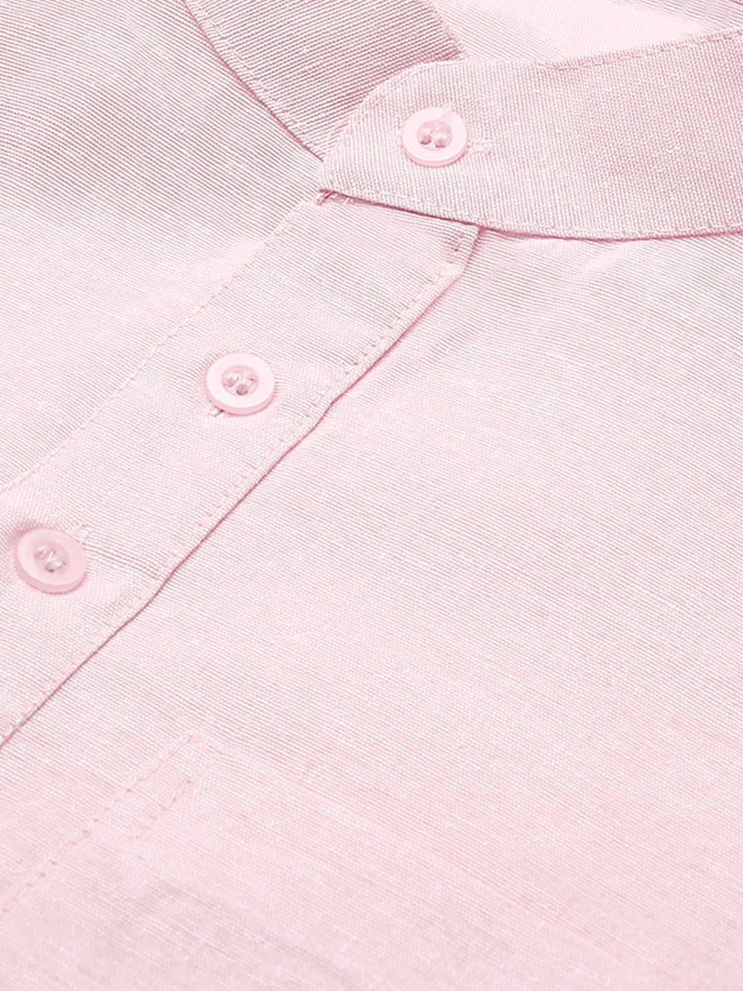 RIAG Men's Pink Cotton Short Ethnic Kurta | Grocsy