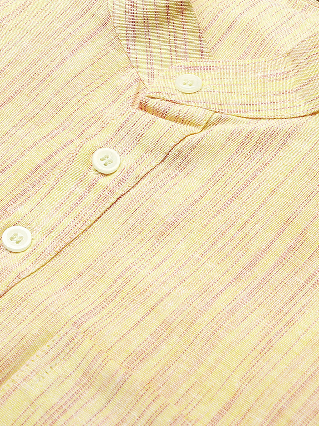 RIAG Men's Beige Cotton Long Ethnic Kurta | Grocsy