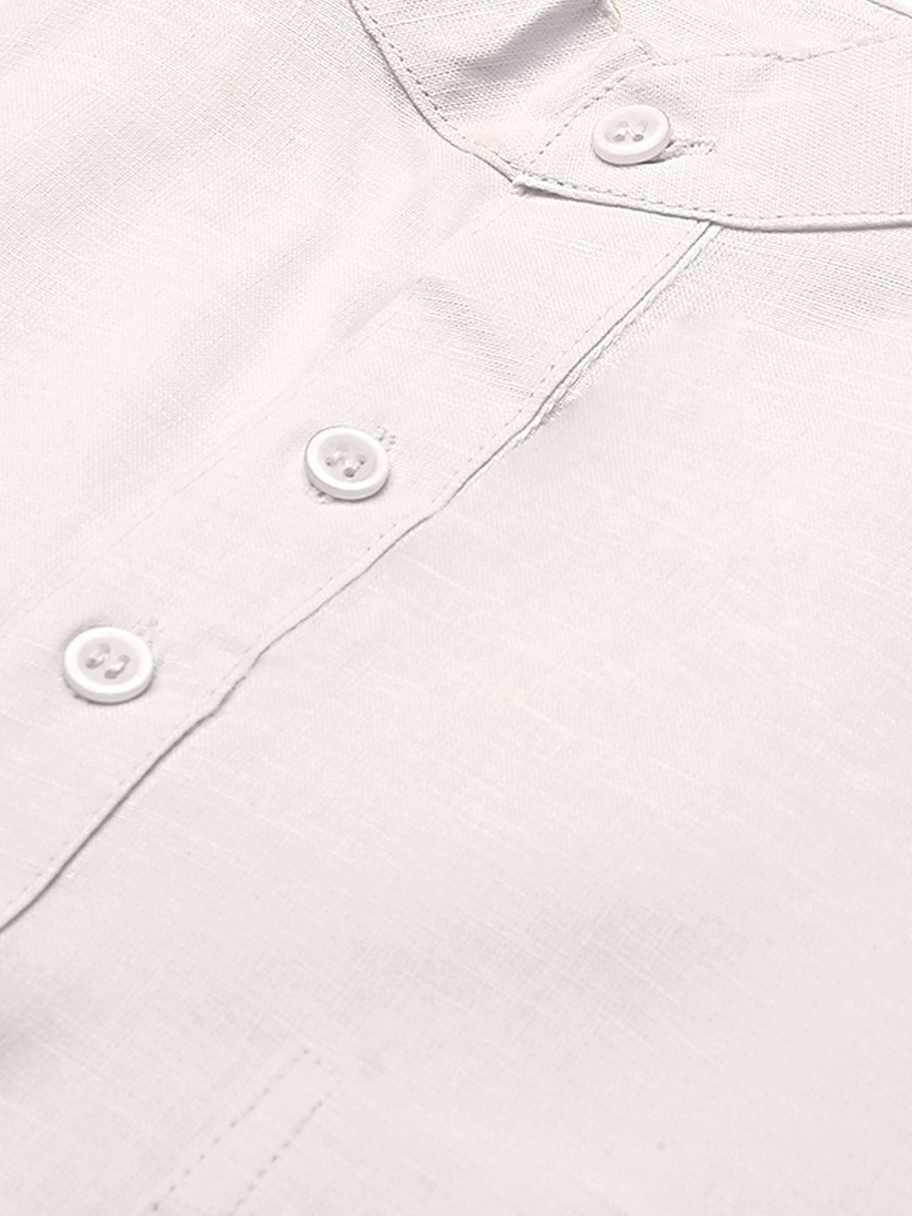 RIAG Men's White Cotton Short Ethnic Kurta | Grocsy