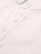 RIAG Men's White Cotton Short Ethnic Kurta | Grocsy