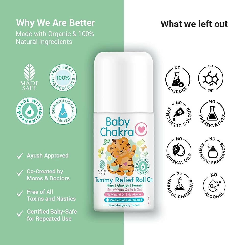 BabyChakra Tummy Relief Roll On | Grocsy