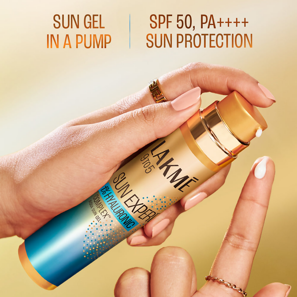 Lakme 9To5 Sun Expert 1% Hyaluronic Sunscreen, Spf 50 Pa+++ | Grocsy