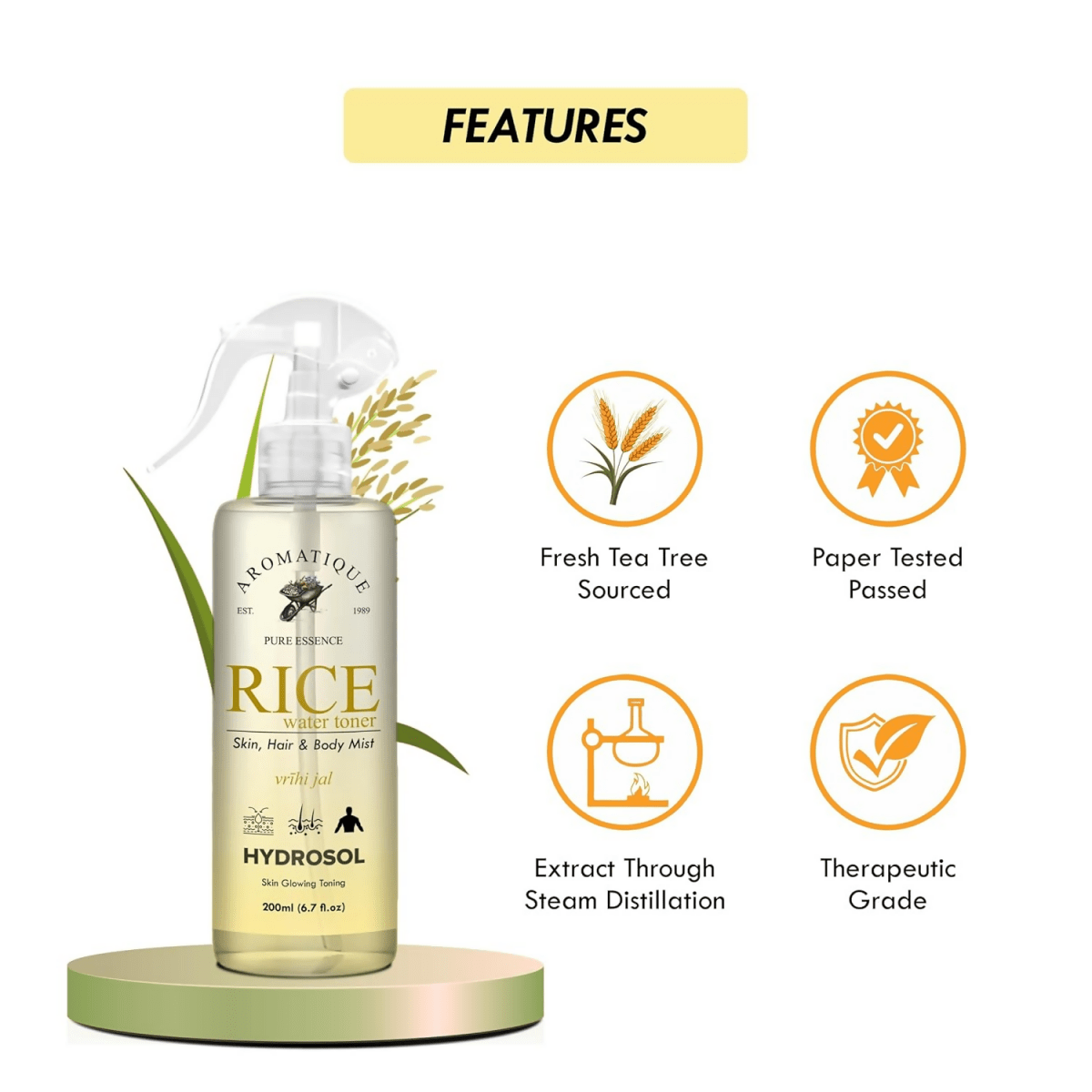 Aromatique Rice Water Toner for Face | Grocsy