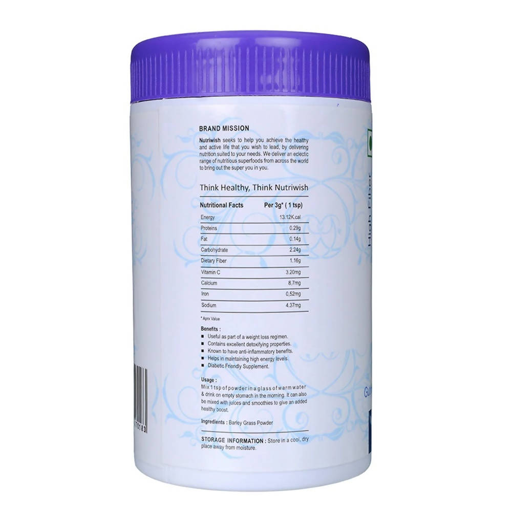 Nutriwish Barley Grass Powder | Grocsy