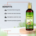 Wildera Bringha Ayurvedic Hair Oil, Hair Fall Control and Hair Growth with Bringharaj Oil | Grocsy