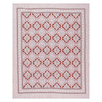Rudra Bazaar Peach 210 TC Cotton Double King Bedsheet With 2 Pillow Covers | Grocsy