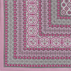 Rudra Bazaar Pink 210 TC Cotton Double King Bedsheet With 2 Pillow Covers | Grocsy