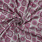 Rudra Bazaar Pink 210 TC Cotton Double King Bedsheet With 2 Pillow Covers | Grocsy