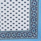 Rudra Bazaar Blue 210 TC Cotton Double King Bedsheet With 2 Pillow Covers | Grocsy