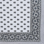 Rudra Bazaar Grey 210 TC Cotton Double King Bedsheet With 2 Pillow Covers | Grocsy