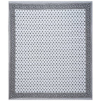 Rudra Bazaar Grey 210 TC Cotton Double King Bedsheet With 2 Pillow Covers | Grocsy