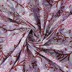 Rudra Bazaar Purple 210 TC Cotton Double King Bedsheet With 2 Pillow Covers | Grocsy