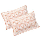 Rudra Bazaar Brown 210 TC Cotton Double King Bedsheet With 2 Pillow Covers | Grocsy