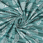 Rudra Bazaar Sea Green 210 TC Cotton Double King Bedsheet With 2 Pillow Covers | Grocsy