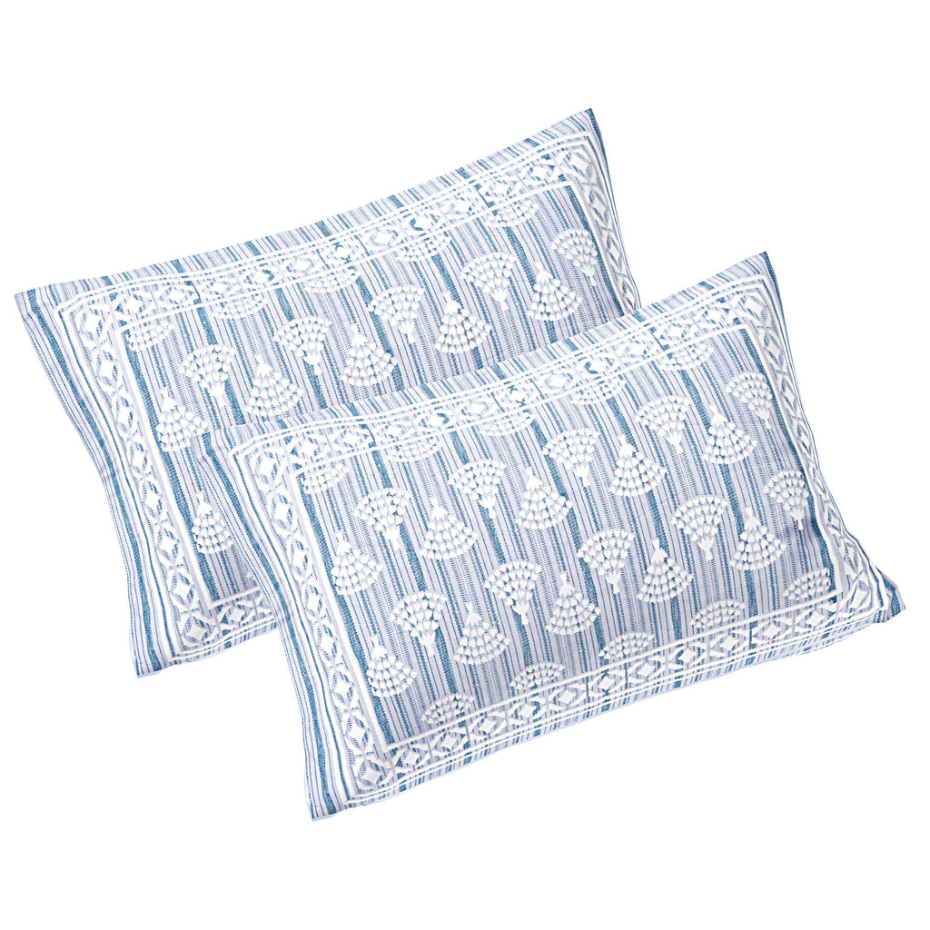 Rudra Bazaar Grey 210 TC Cotton Double King Bedsheet With 2 Pillow Covers | Grocsy