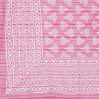 Rudra Bazaar Pink 210 TC Cotton Double King Bedsheet With 2 Pillow Covers | Grocsy