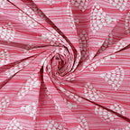 Rudra Bazaar Pink 210 TC Cotton Double King Bedsheet With 2 Pillow Covers | Grocsy