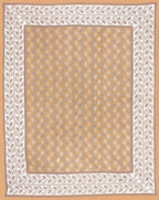 Rudra Bazaar Brown 210 TC Cotton Double King Bedsheet With 2 Pillow Covers | Grocsy