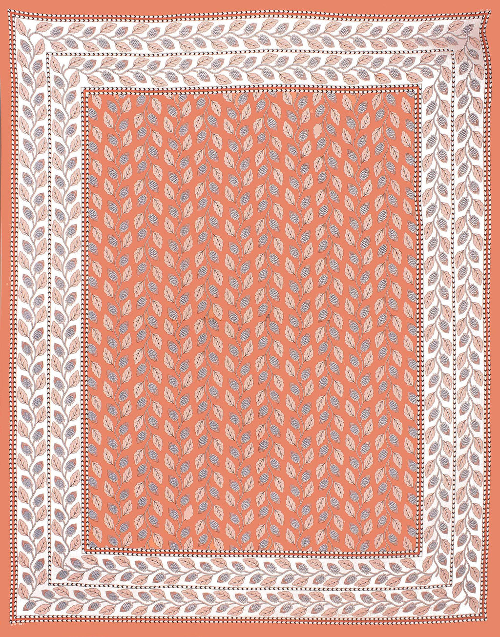 Rudra Bazaar Orange 210 TC Cotton Double King Bedsheet With 2 Pillow Covers | Grocsy