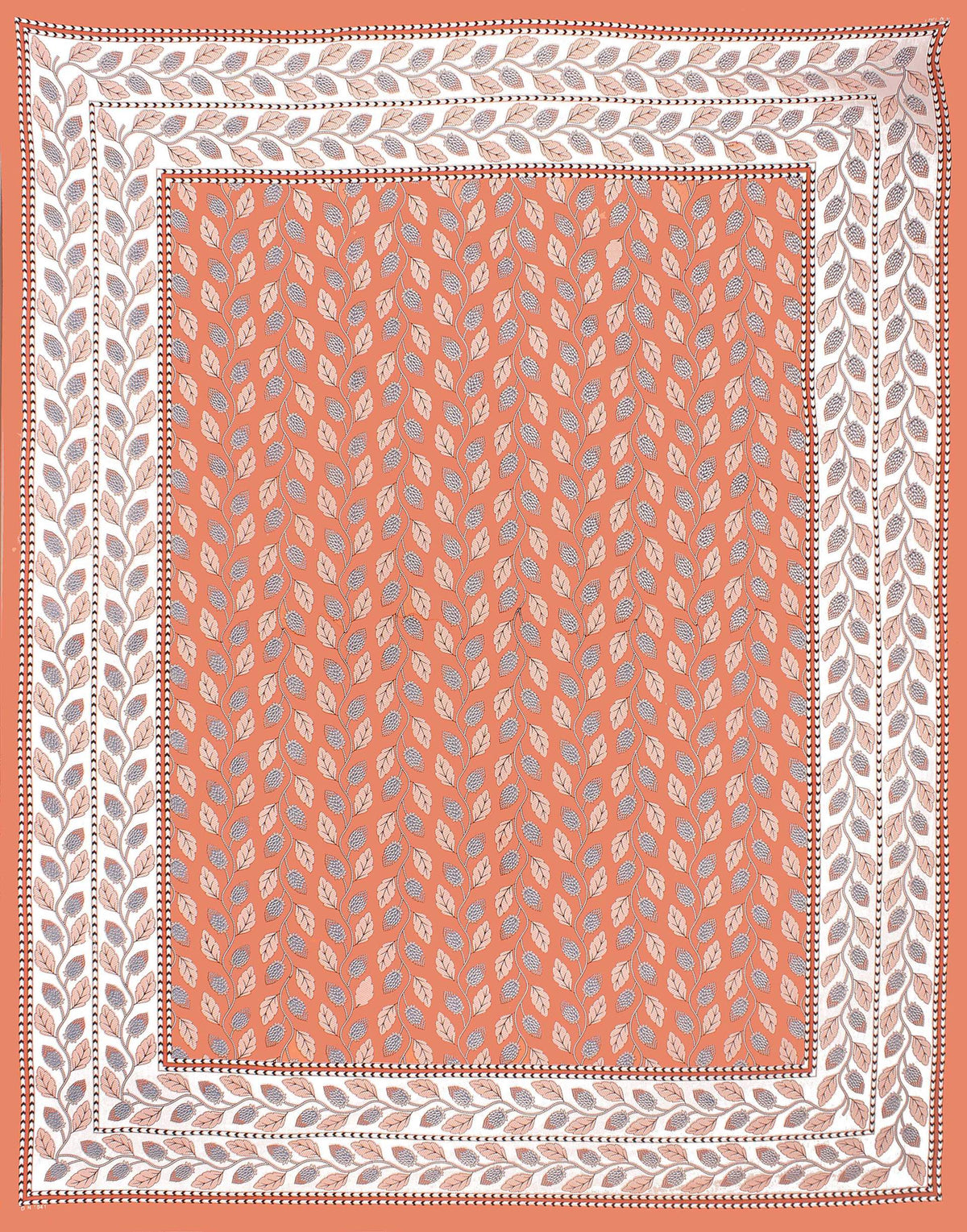 Rudra Bazaar Orange 210 TC Cotton Double King Bedsheet With 2 Pillow Covers | Grocsy