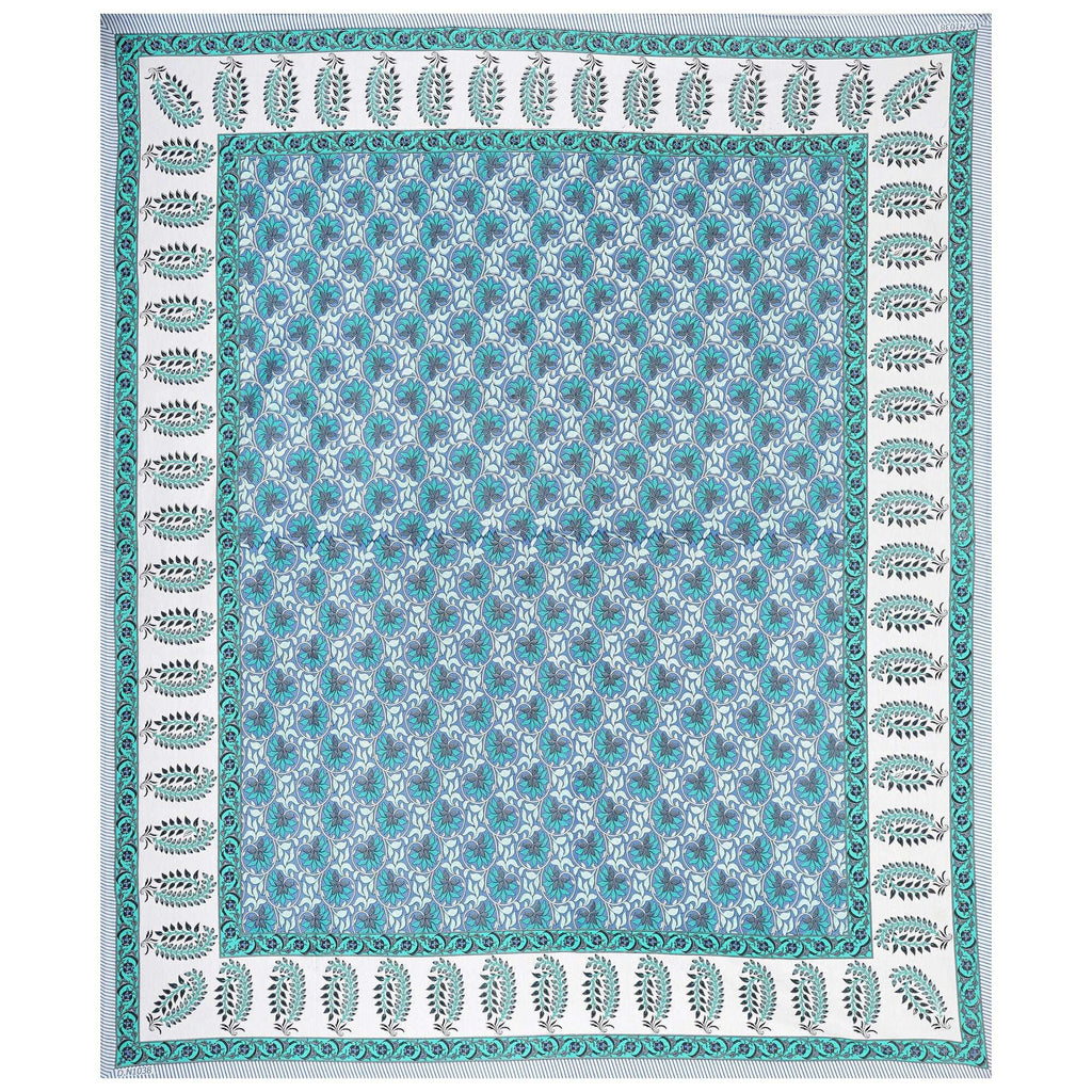 Rudra Bazaar Multi 210 TC Cotton Double King Bedsheet With 2 Pillow Covers | Grocsy