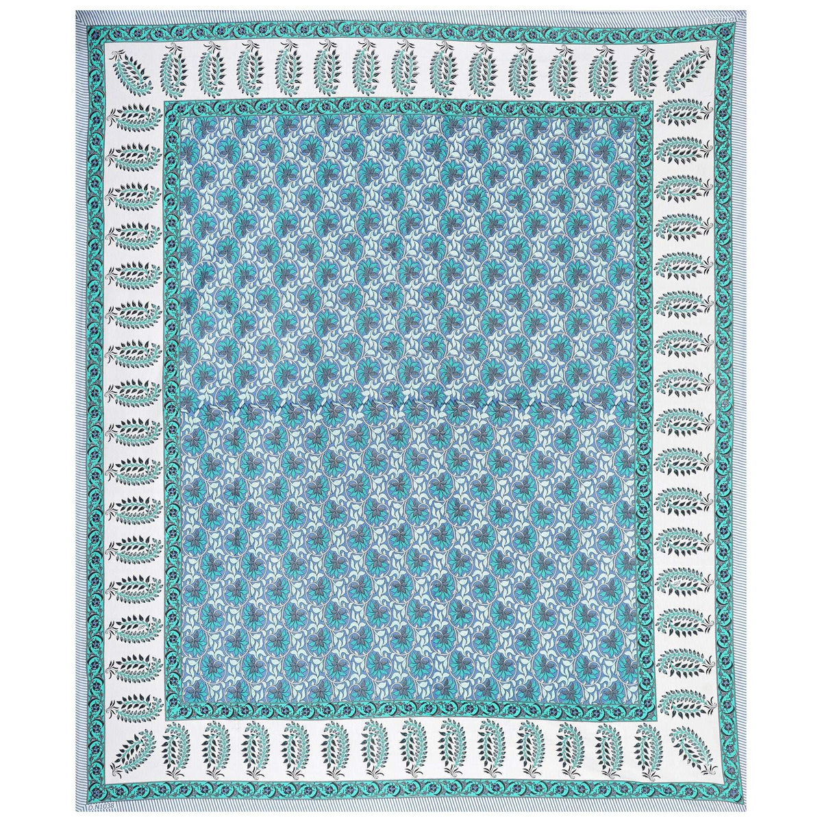Rudra Bazaar Multi 210 TC Cotton Double King Bedsheet With 2 Pillow Covers | Grocsy