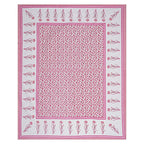 Rudra Bazaar Pink 210 TC Cotton Double King Bedsheet With 2 Pillow Covers | Grocsy