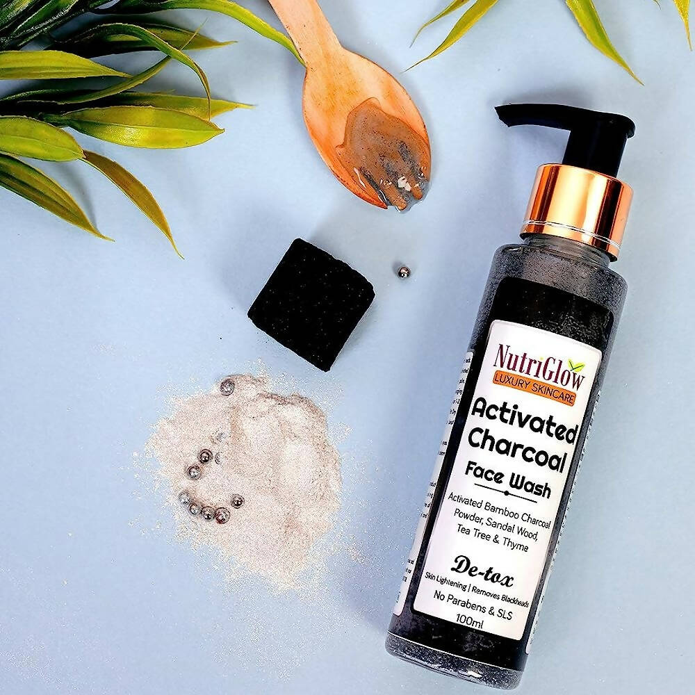 NutriGlow Activated Charcoal Face Wash | Grocsy