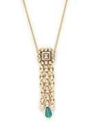 Kundan Necklace (Gold) - Ruby Raang | Grocsy
