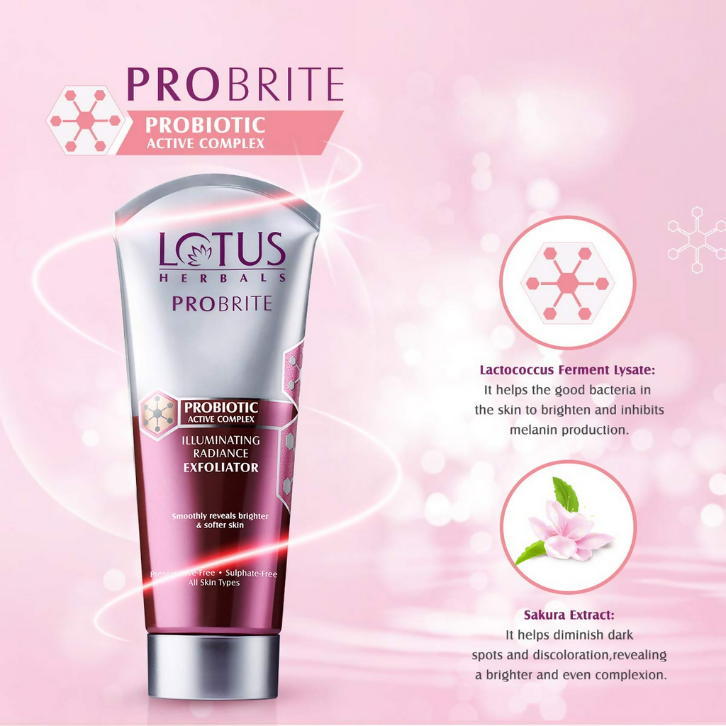 Lotus Herbals Probrite Illuminating Radiance Exfoliator | Grocsy