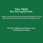 Biotique Advanced Organics Tea Tree Skin Clearing Eye Mask | Grocsy