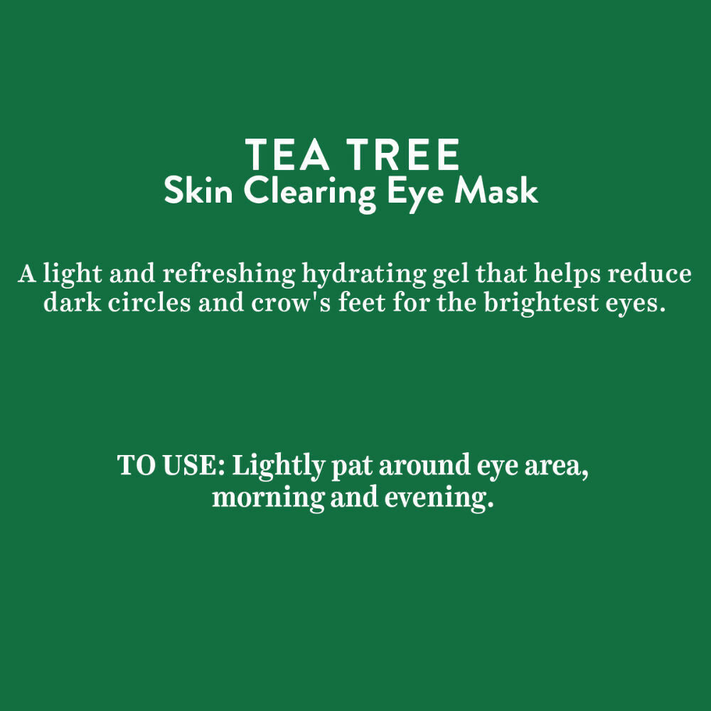 Biotique Advanced Organics Tea Tree Skin Clearing Eye Mask | Grocsy