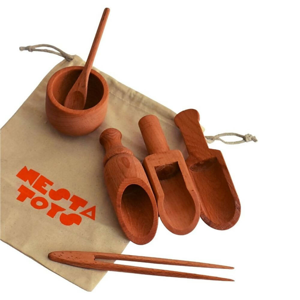 Nesta Toys Sensory Wooden Toys - Beech Wood | Grocsy