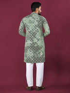 Anaita Green Chikankari Work Viscose Rayon Straight Kurta | Grocsy