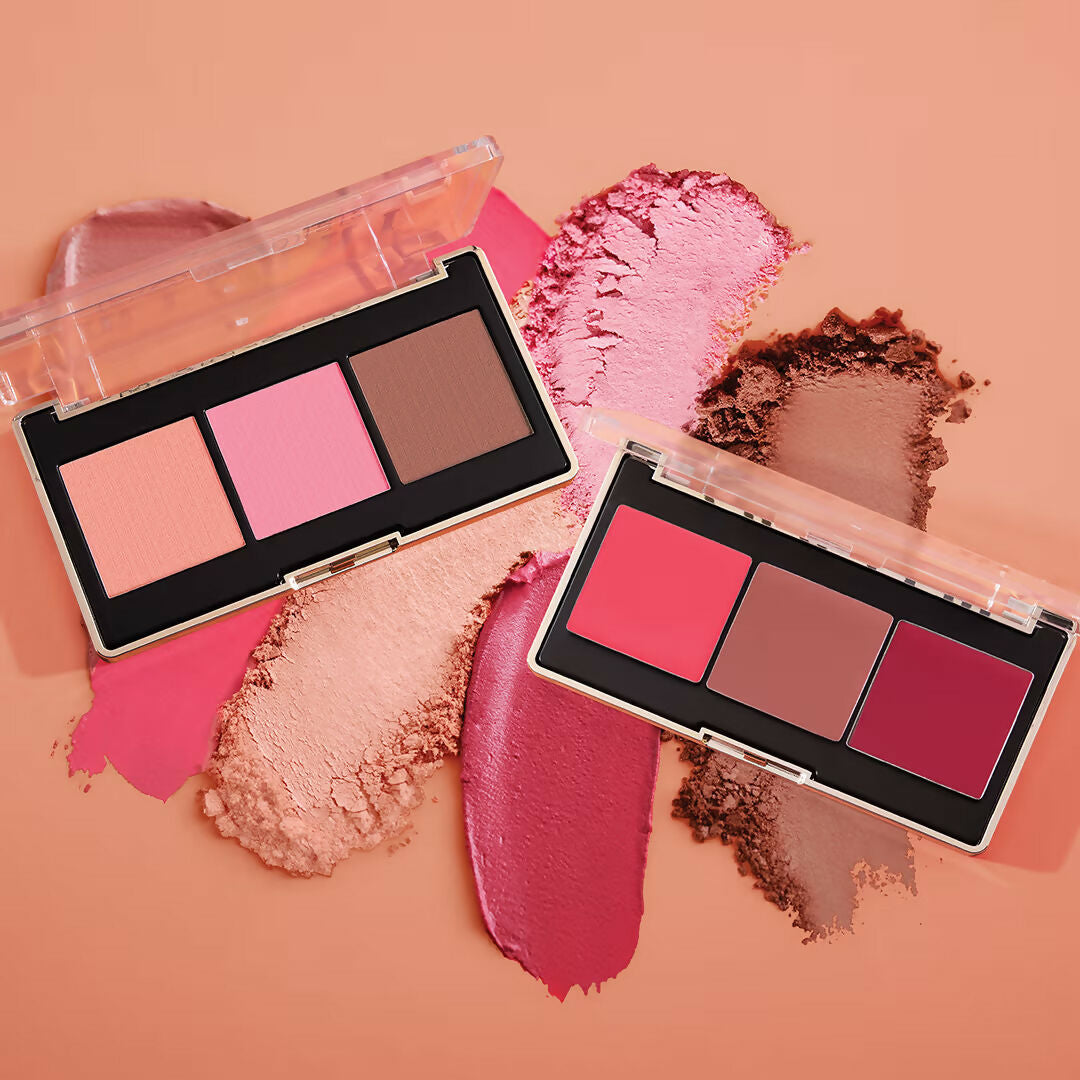 Milani Cheek Kiss Powder Blush Palette - Golden Hour Glow | Grocsy