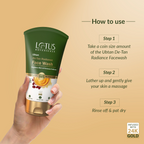 Lotus Botanicals Ubtan De-Tan Radiance Face Wash Infused with 24K Gold Rejuvenated Skin | Grocsy