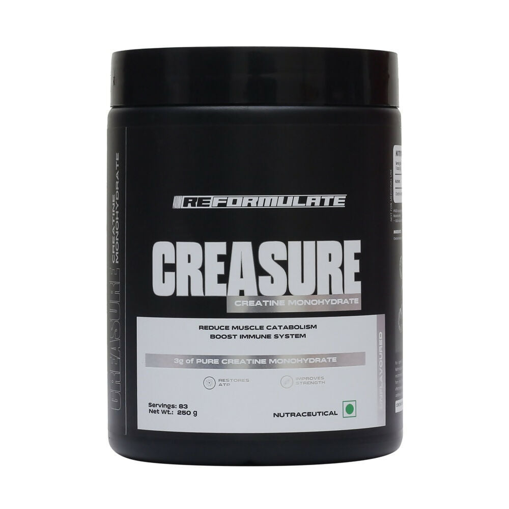 Reformulate Creasure I Creatine Monohydrate I Boost Immune System 3G Of Pure Creatine Nutraceutical - Unflavoured | Grocsy