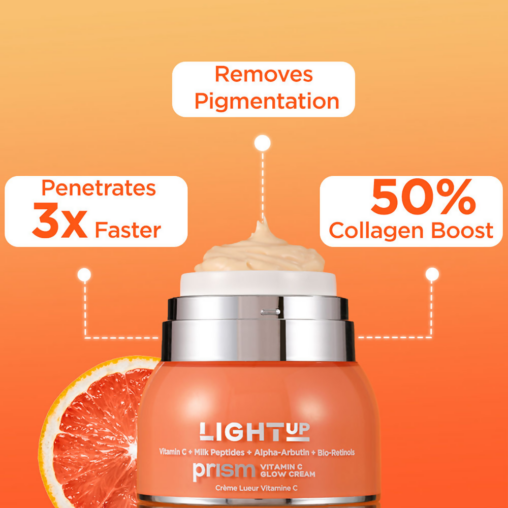 Light Up Vitamin C Face Cream For Pigmentation Ageing And Collagen | Grocsy