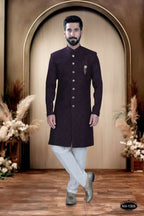 Joban Fashion Men's Wine TR Kurta with Pyjama | Grocsy