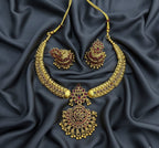 Jewel City Timeless Elegance Of Indian Heritage Handcrafted Red Necklace Set | Grocsy