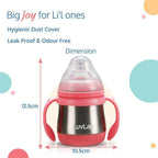 LuvLap Steel Feeding Baby Bottle | Grocsy