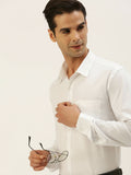 Ramraj Cotton Mens Full Sleeve Formal 100 % Cotton White Shirt | Grocsy