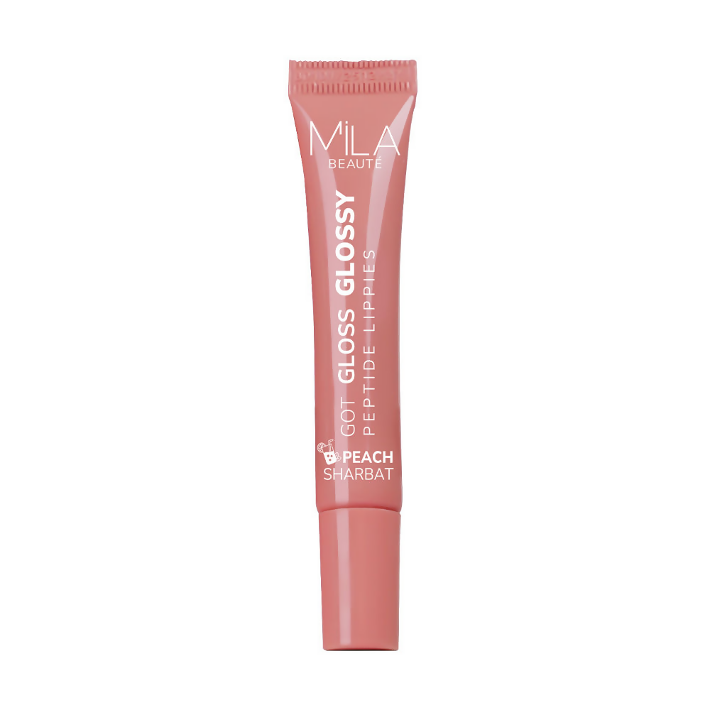 Mila Beaute Got Gloss Peptide Lippies - Peach Sharbat | Grocsy