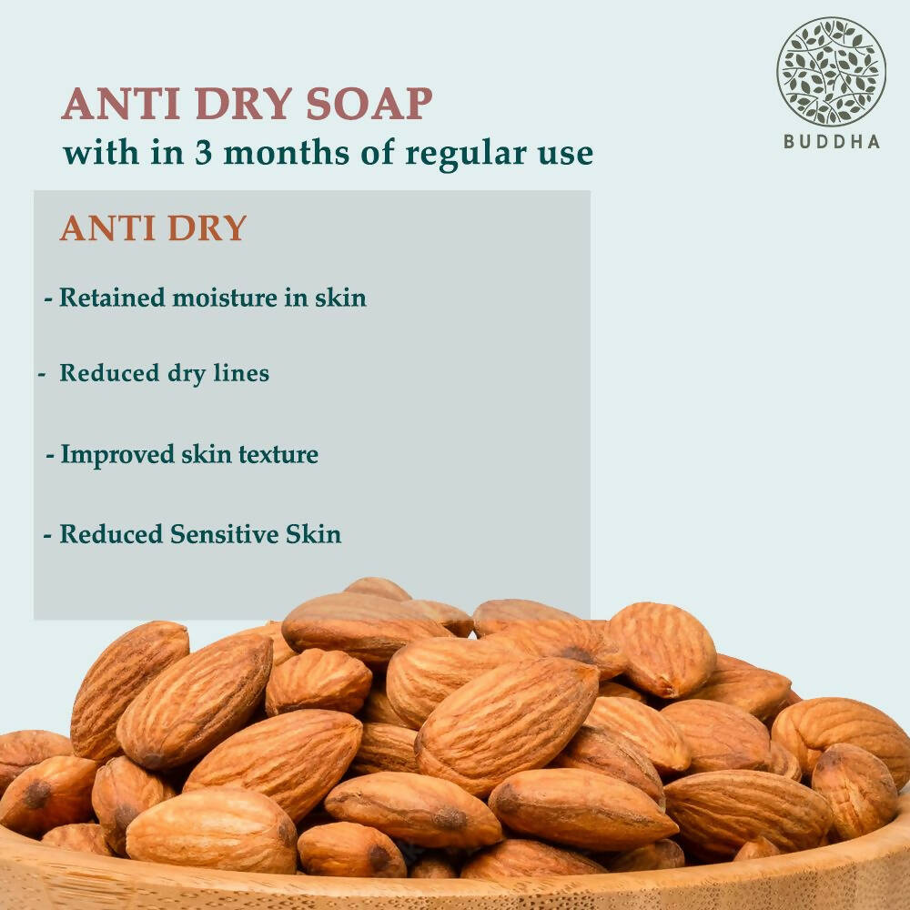 Buddha Natural Anti Dry moisturizing Soap - Skin Glow, Dry and Rough Skin | Grocsy