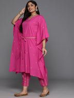 Ahalyaa Women's Traditional wear Kurta Set - Pink | Grocsy