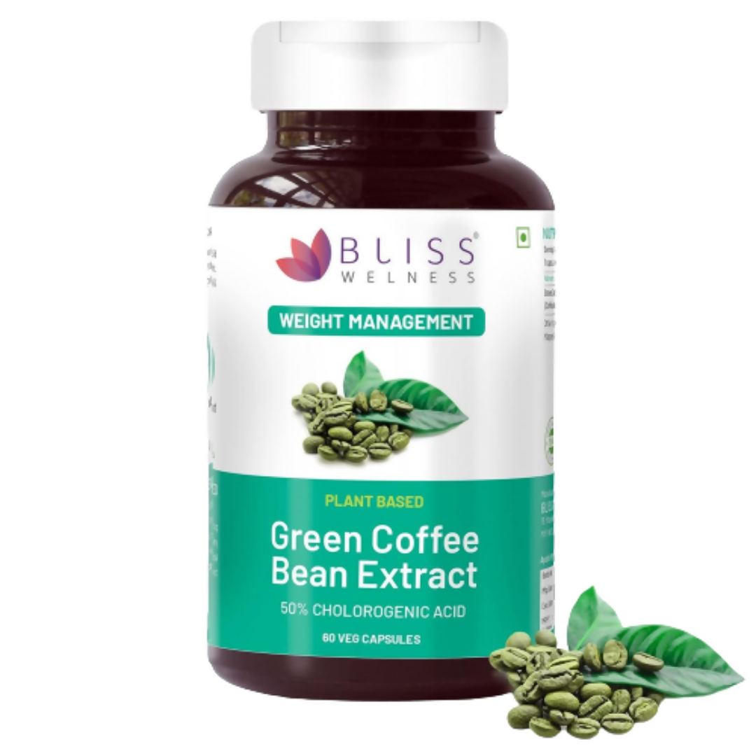 Bliss Welness Green Coffee Bean Extract Capsules | Grocsy