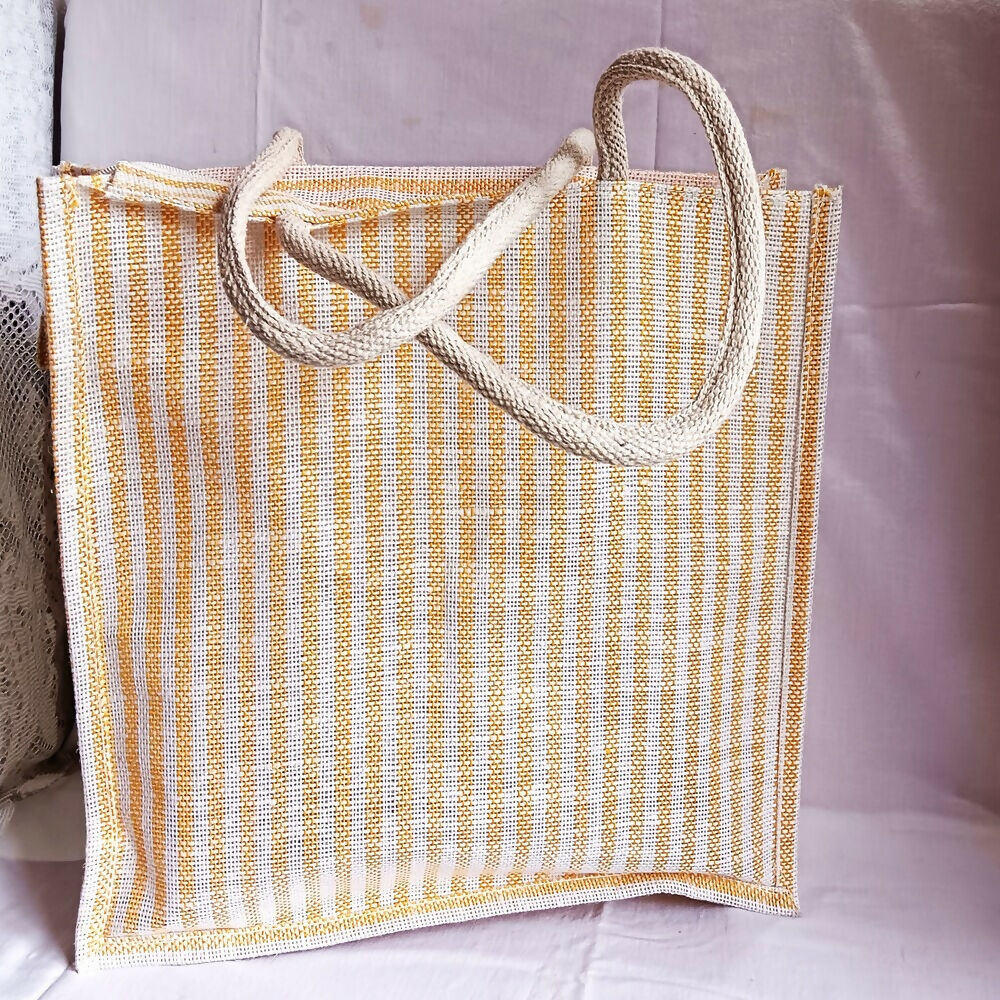 Jute Ladies Fashion Bags in Combo - Big & Small | Grocsy