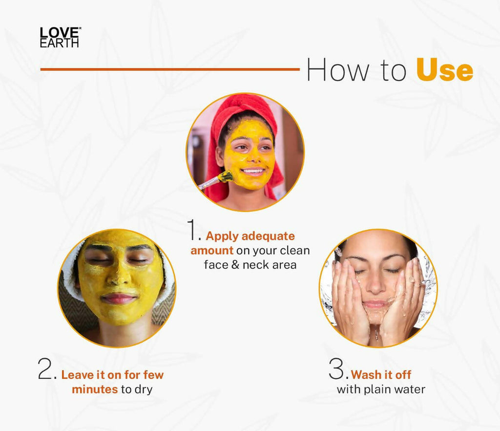 Love Earth Haldi Chandan Rose Face Pack | Grocsy