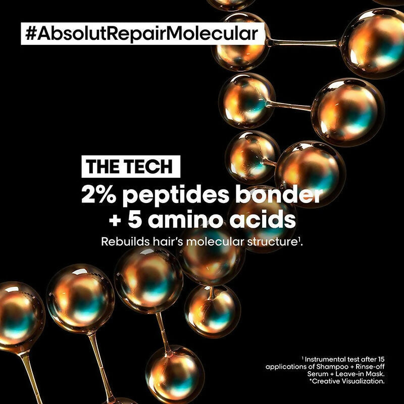 L'Oreal Paris Absolut Repair Molecular Deep Repairing Hair Rinse-Off Serum | Grocsy
