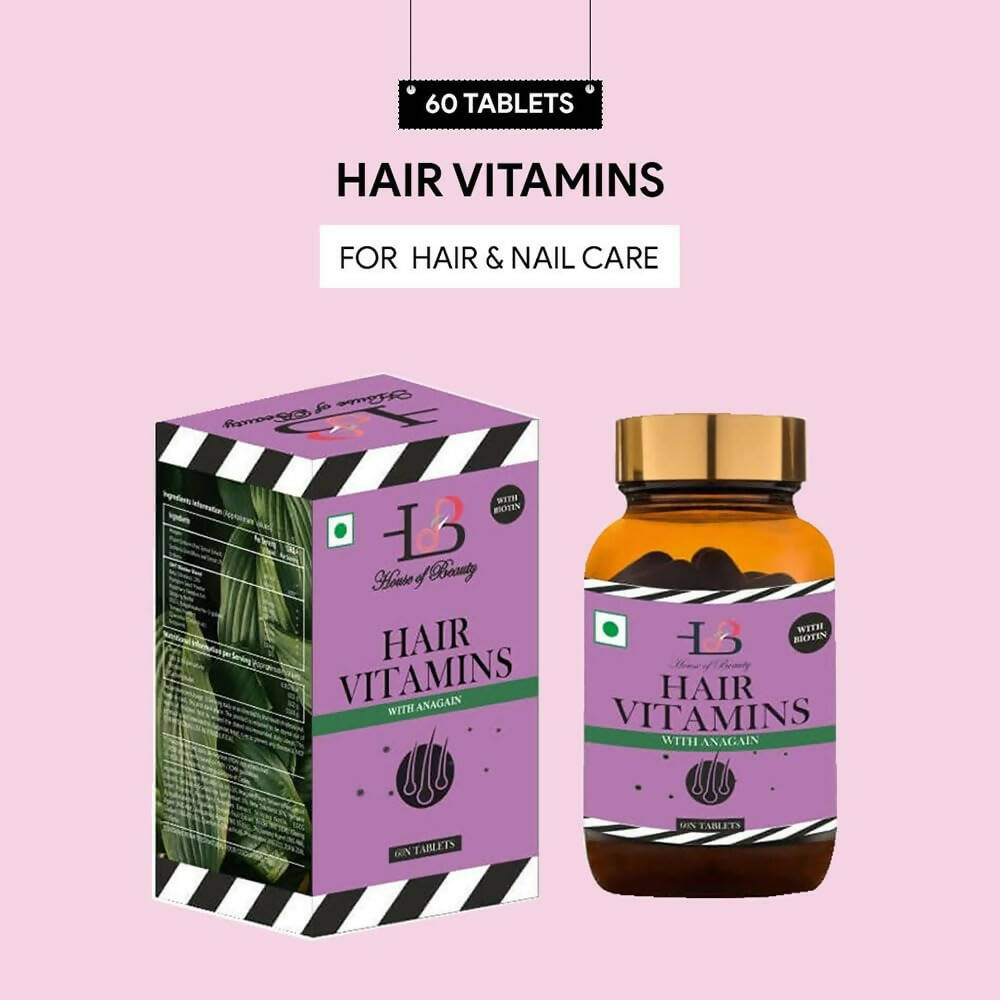 House Of Beauty Hair Vitamins Tablets | Grocsy